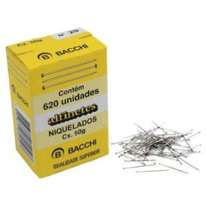 ALFINETE PARA COSTURA N.29 AÇO NIQUELADO (CX COM50G)(07918)