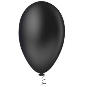 BALÃO 7 LISO PRETO EBAN (PC COM50)