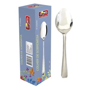 CATUAI - COLHER DE SOBREMESA EM INOX (CX COM12)