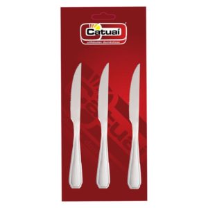 CATUAI - CONJUNTO COM3 FACAS   DE MESA EM INOX (PCT COM3) em Joanópolis SP
