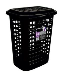 CESTO PARA ROUPA TELADO QUADRAD PRT 60 LTS  COM TAMPA em Joanópolis SP