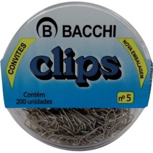 CLIPS COLORIDO REF.5 MINI PRATEADO (CX C/200)