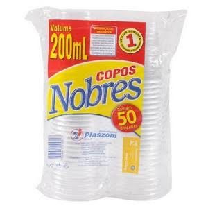 COPO CRISTAL PLASZON NOBRE 200 ML (PCT COM 50)