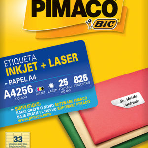 ETIQUETA PIMACO A4 4256 254 X 635 25 FOLHAS