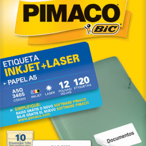 ETIQUETA PIMACO A5Q-3465 340X650 12 FOLHAS