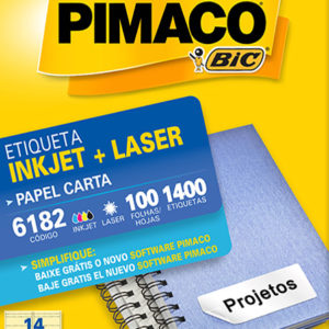 ETIQUETA PIMACO CR-6182 339X1016 100 FOLHAS