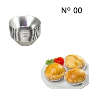 FORMA *ALUMÍNIO EMPADA LISA N°00 (PCT COM12)