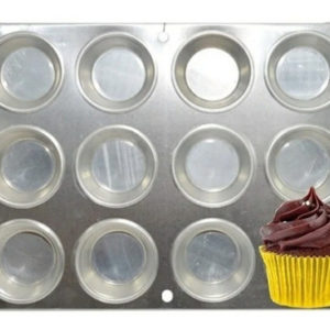 FORMA *ALUMÍNIO MUFFINS CUPCAKE GRANDE 5,2X4,4X2,6 (PCT COM12)