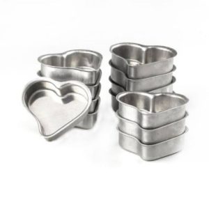 FORMA *ALUMÍNIO PÃO DE MEL CORACAO N°01 6,0X6,0X1,5 (PCT COM12)