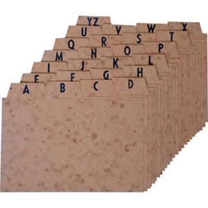 INDICES PARA FICHÁRIO A-Z 5X8 C.KRAFT JOGO 703 (02402)