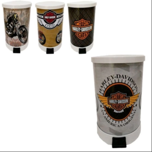 LIXEIRA DE METAL COM PEDAL MOTOS em Joanópolis SP