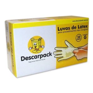 LUVA PROCED/LATEX G (CX COM100)