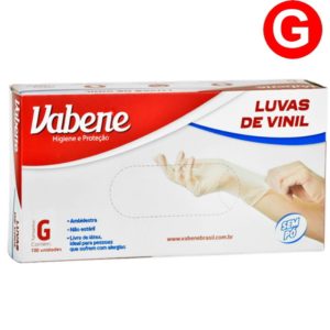 LUVA VINIL G (CX COM100) USO GERAL em Joanópolis SP
