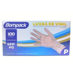 LUVA VINIL P (CX COM100) USO GERAL