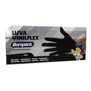 LUVA VINILFLEX P (CX COM100)