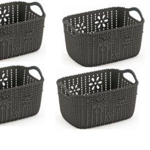 MONTE LIBANO - CESTA FLORAL CINZA 14L em Joanópolis SP