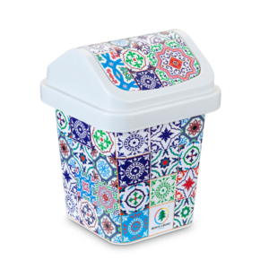 MONTE LIBANO - LIXEIRA DECORADA AZULEJOS em Joanópolis SP