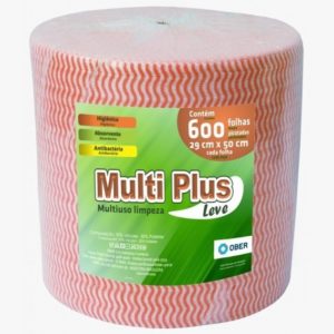 PANO PARA LIMPEZA MULTIUSO ROLO COM300M LARANJA  (600 PANOS) em Joanópolis SP