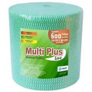 PANO PARA LIMPEZA MULTIUSO ROLO COM300M VERDE    (600 PANOS) em Joanópolis SP