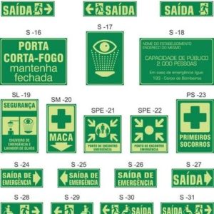 PLACA DE SINALIZAÇÃO *INOX FOTOLUMIN. 150X150MM em Joanópolis SP