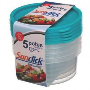 POTE PLÁSTICO SANCLICK (COM 5 UNID)
