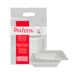 POTE RETANGULAR 350ML (PCT COM24) (CX COM06 PCT)