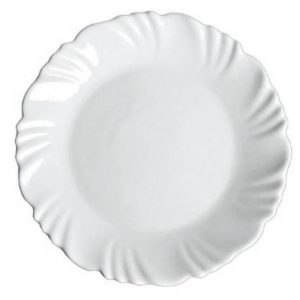 PRATO VIDRO PETALA BR RASO 19CM SOBRE  OPALINE em Joanópolis SP