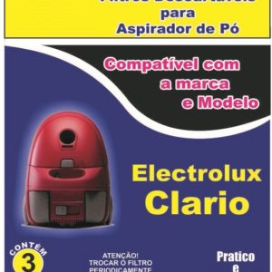 SACO PARA ASPIRADOR DE PO ELETROLUX CLARIO (03UNID)