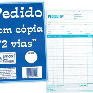 TALÃO TAMOIO PARA PEDIDO 2V 108X155 REF:1007 25X2 em Joanópolis SP