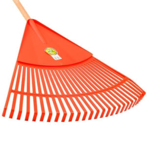 VASSOURA PARA JARDIM RASTELO PLÁSTICO