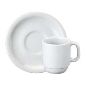 XÍCARA COM PIRES  80ML PORCELANA CAFÉ em Joanópolis SP
